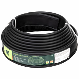 Бордюр "Лента", 10 х 1000 см, полиэтиленовый, черный, Сибртех