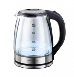 Чайник электрический 1,8л 1800 Вт черный MAX-403 стекло