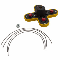 Головка триммерная универсальная гайка М10 х 1.25 левая Denzel