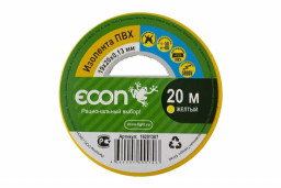 Изолента 19/20/0,13 жёлтый ECON