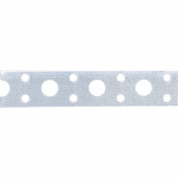 Лента перфорированная, вентиляционная, прямая, 0.55 мм, LP, V 2 см х 25 м, цинк Сибртех