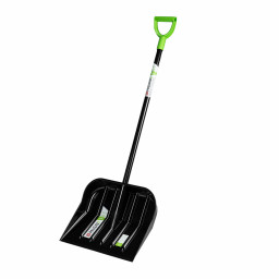Лопата для уборки снега, поликарбонат, 460х400х1370 мм, стальной черенок, BASE Palisad