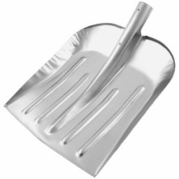 Лопата для уборки снега стальная оцинкованная, 330 х 365 мм, без черенка, Сибртех