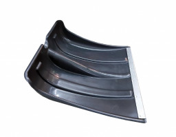 Лопата пластмассовая СНЕГОВИК 380*360 диаметр 32  с алюминиевой планкой