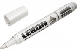 Маркер-краска 3,0-4,0мм белый нитроэмаль термо до 300°С LEKON Profi