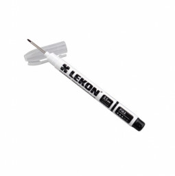 Маркер перманентный фетровый 0,5мм удлиненный наконечник черный LEKON Pika