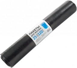 Мешки для мусора 120 л (40 мкм) GRIFON ПВД черные 25 шт