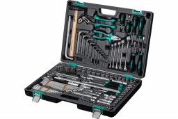 Набор инструментов 1/2, 1/4, 3/8 CrV, 142 предмета STELS ИМ