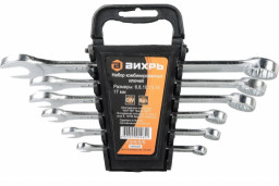 Набор ключей комбинированных 6-17 мм (6 шт) ВИХРЬ