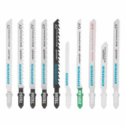 Набор полотен для электролобзика универсальный, 10 шт, Profi, пластиковый кейс Gross