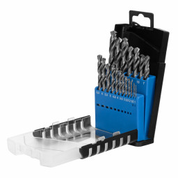 Набор сверл по металлу, 1-10 мм (через 0.5 мм) 19 шт, Р6М5, вышлиф, цилиндрический хвостовик Барс