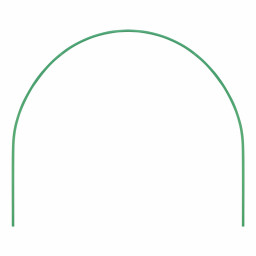 Парниковые дуги в ПВХ 0.75 х 0.9 м, 6 шт D трубы 10 мм