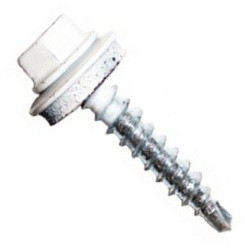 Саморез 5,5*25 ш/гр. кровельный белый RАL 9003