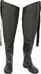 Сапоги рыбацкие ПВХ Д21-Б олива/черные Дарина