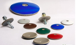 Шайба для крепления поликарбоната желтая