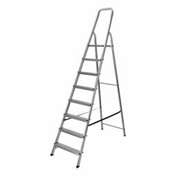 Стремянка, 8 ступеней, алюминиевая, Сибртех