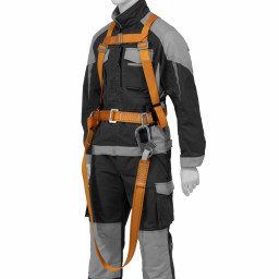 Удерживающая привязь УП IIД, с наплечными лямками, А-строп из синтетической ленты Сибртех