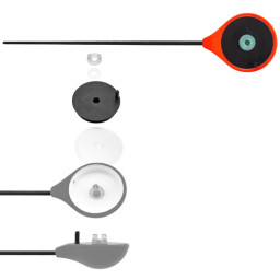 Удочка-балалайка зимняя SALMO HANDY ICE ROD 24см красн.