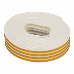 Уплотнитель, 24 м, профиль "P", белый Сибртех