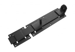 Засов дверной с проушиной плоский ДОМАРТ ЗПП-350 черный